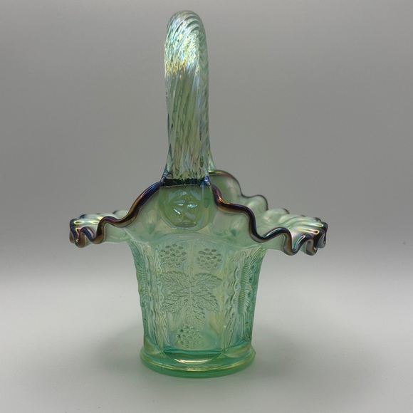 Fenton Butterfly and Berry basket - Picture 2 of 11